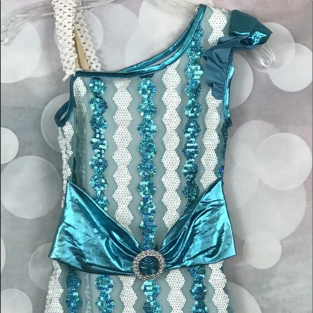 Weissman dance costume‎ Sequin Jazz Sz m
